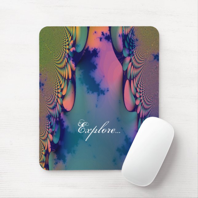 Mousepad Psicodélica Sessenta e Tie-Dye (Com mouse)