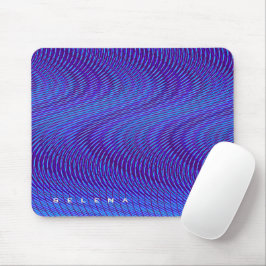 Mousepad Psicodélico abstrato Roxo e Azul, Rad e Trippy