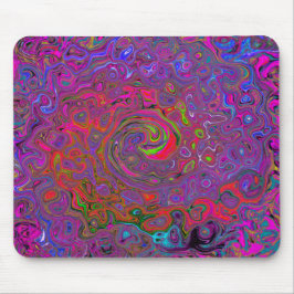 Mousepad Psicodélico Groovy Magenta Retro Líquido