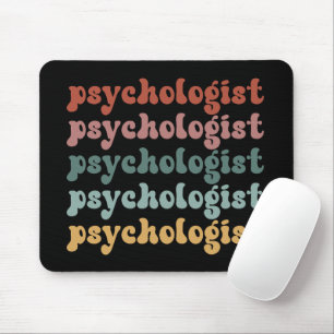 Mousepad Psicóloga Graduação de Estudantes Retro Psicologia