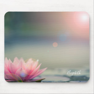 Mousepad Psicóloga Terapêutica Zen Lotus Flower Landscape