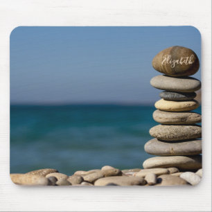 Mousepad Psicólogo Terapeuta Pedras Zen, Mar