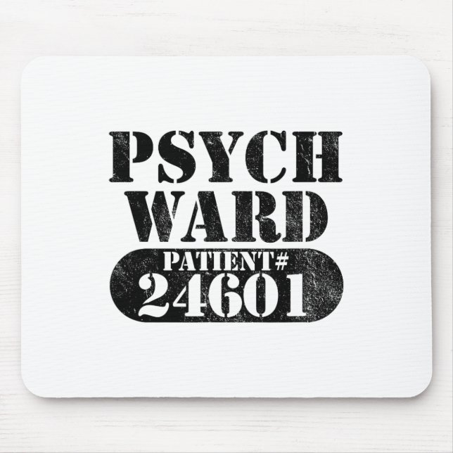 Mousepad Psych Ward Escapou Do Paciente Mental Halloween Co (Frente)