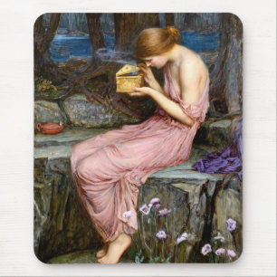 Mousepad Psyche Abrindo a pintura de caserna com caixa de O