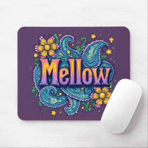 Mousepad Psychedelic Groovy "Mellow" Retro Hippie Art