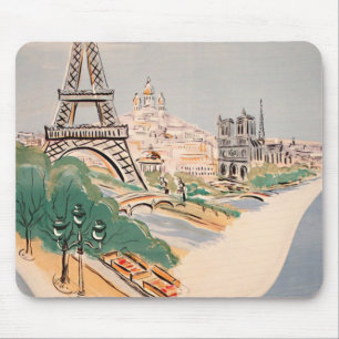 Mousepad Publicidade à Viagem aérea da Torre Eiffel de Pari