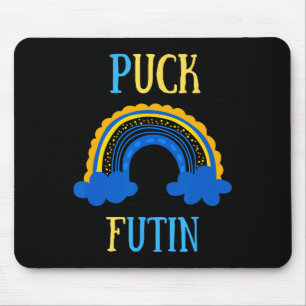 Mousepad Puck Futin Meme Design Divertido Ucrânia Rússia