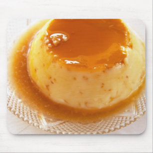 Mousepad Pudim de creme caramel com caramelo
