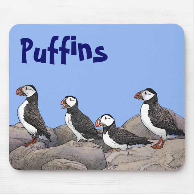 Mousepad Puffins Atlântico (Frente)