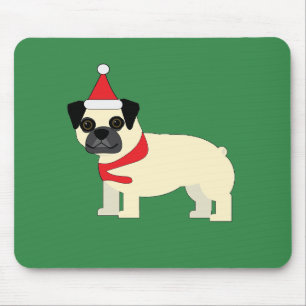 Mousepad Pug de Natal