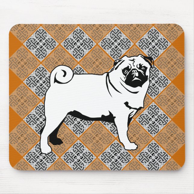 Mousepad Pug Mops (Frente)