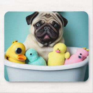 Mousepad Pug Paradise: Uma Beleza Bandeira na Tubagem