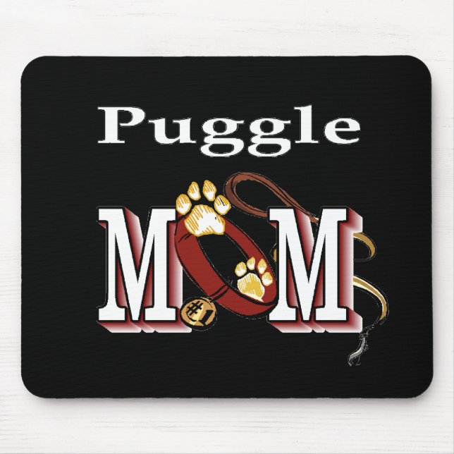 Mousepad Puggle Mamãe Gifts (Frente)