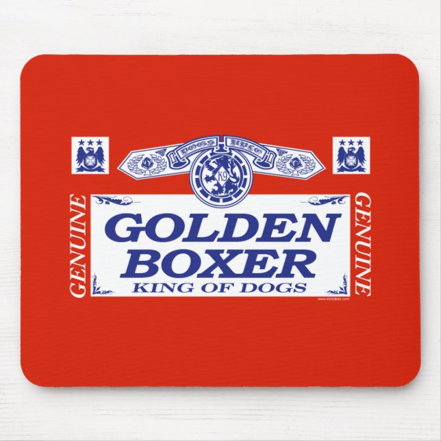 Mousepad Pugilista dourado (Frente)