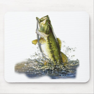 Mousepad Pulando o baixo largemouth