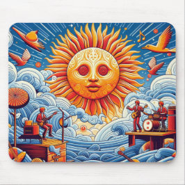 Mousepad Pulmão do Oceano Solto: Arte Vibrante no Festival 