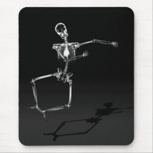 MOUSEPAD PULO DE ESQUELETO DA ALEGRIA DO RAIO X - PRETO &