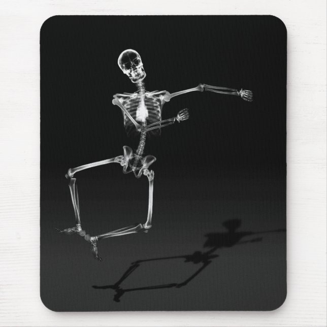 MOUSEPAD PULO DE ESQUELETO DA ALEGRIA DO RAIO X - PRETO & (Frente)