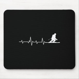 Mousepad Pulsação de Esqui Esquiador Vida Esportes de Inver