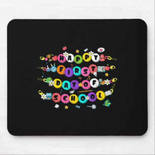 Mousepad Pulseira Feliz Primeiro Dia De Aula De Volta às Au