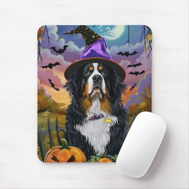 Mousepad Pumpkin da Bruxa do Halloween da Montanha Spookese (Com mouse)
