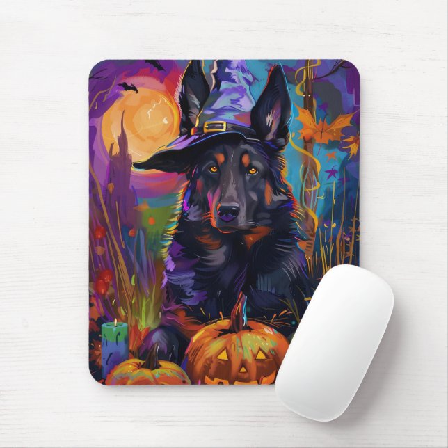 Mousepad Pumpkin de bruxa-bruxa-das-bruxas-bruxas-belgas (Com mouse)