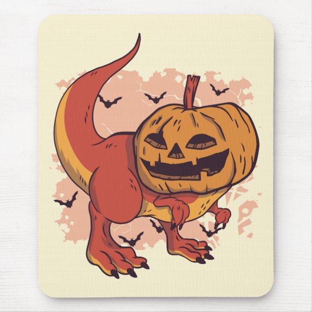 Mousepad Pumpkin Dinossaur T-Rex (Frente)