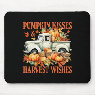 Mousepad Pumpkin Kisses E Harvest Deseja O Obrigado De Cami