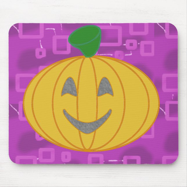 Mousepad Pumpkin Moderno em Geométrico Roxo (Frente)