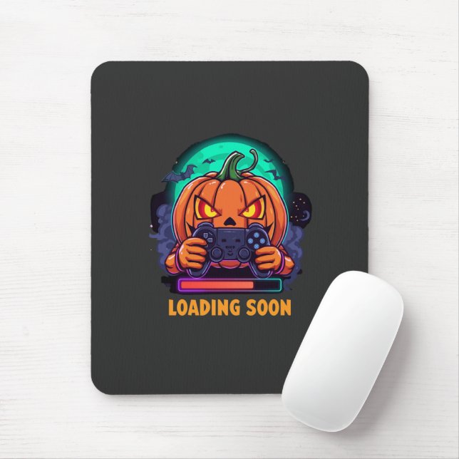 Mousepad Pumpkin Quest Gamer Loading Design (Com mouse)