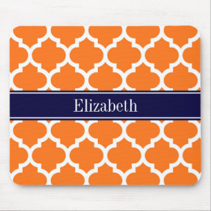 Mousepad Pumpkin Whroc #5 Marinho Blue Name Monograma