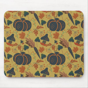 Mousepad Pumpkins e cenouras, sem costura
