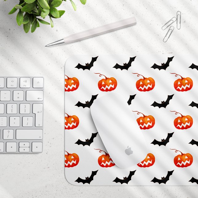 Mousepad Pumpkins e Morcegos, Truque ou Tratar, Boo (Criador carregado)