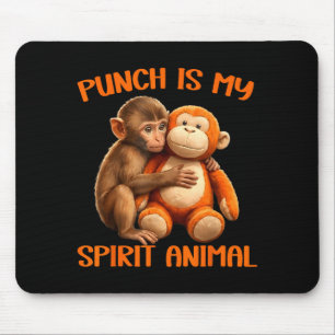 Mousepad Punch é o espírito animal meme do macaco punch fof
