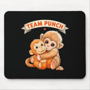 Mousepad Punch Macaco Fofo Bebê Equipe Macaco Punch