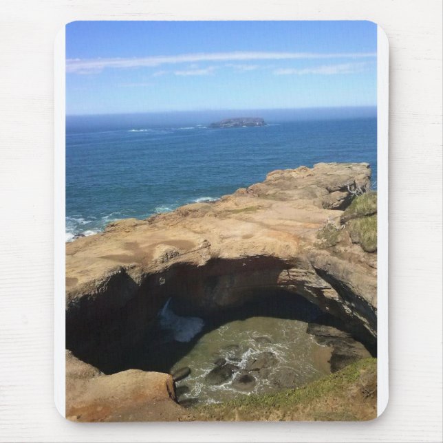 Mousepad Punchbowl & Otter Rock do Diabo, OR (Frente)