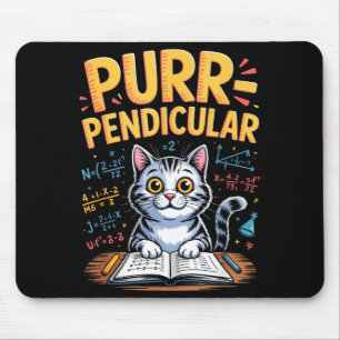Mousepad Punho de Gato Matemático Purr-pendicular