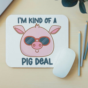 Mousepad Punição engraçada de porco
