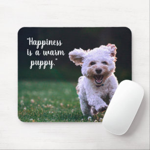 Mousepad Puppy branco adorável