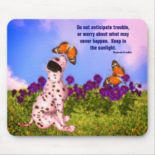 Mousepad Puppy Butterflies Atitude Cotação