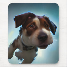 Mousepad Puppy em execução no espaço