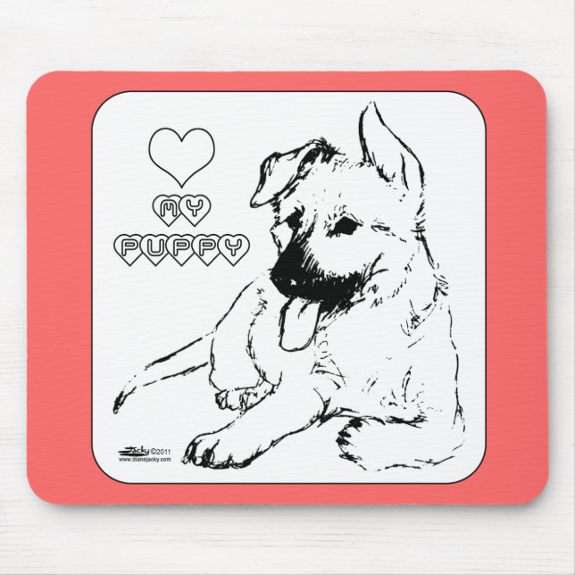 Mousepad Puppy Love (Frente)