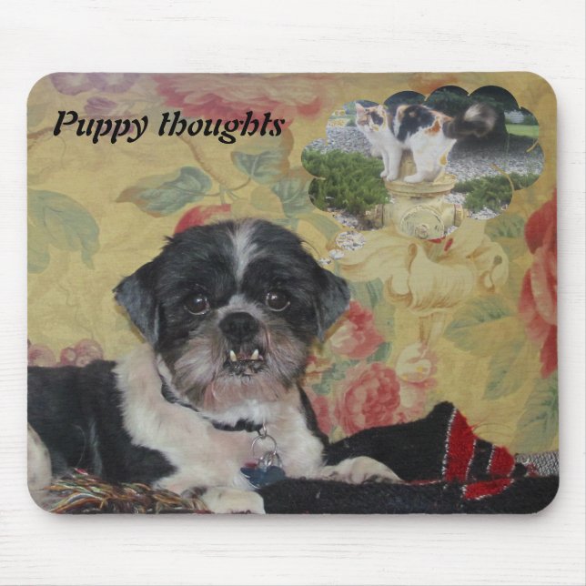 Mousepad Puppy Pensamentos (Frente)