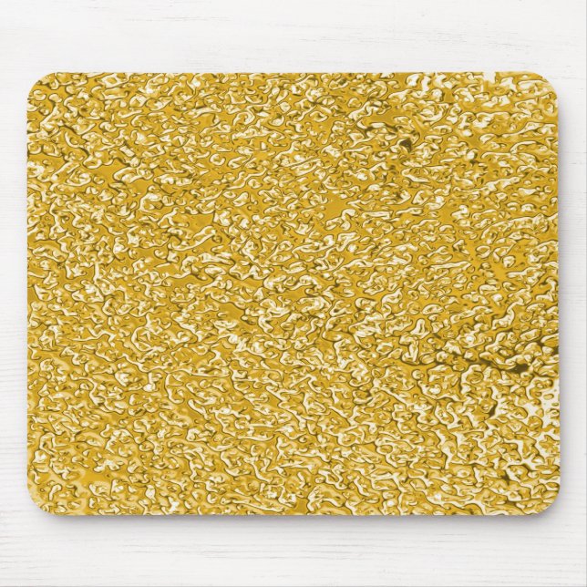 Mousepad PURE DOURADO Splatter Patterno + seu texto (Frente)