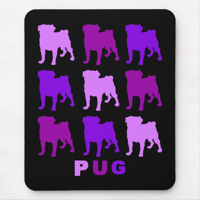 Mousepad Purple Pugs (Frente)