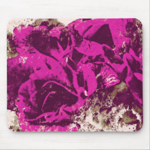 Mousepad Purple Rosa Watercolor
