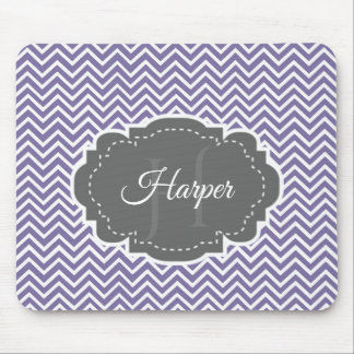 Mousepad Púrpura Chevron Personalizada