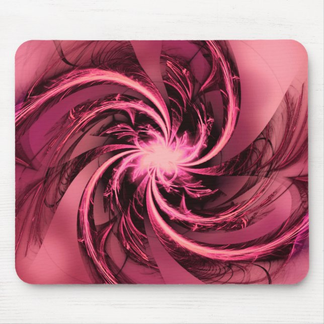 Mousepad Púrpura e ameixa torcida Fractal (Frente)