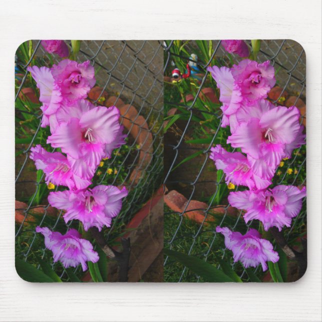 Mousepad Púrpura Flor De Gladiola (Frente)