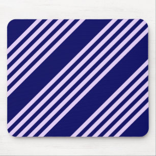 Mousepad Púrpura Lilac e marinho azul cinco faixas